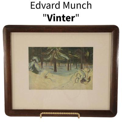 Edvard Munch lithograph