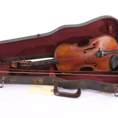 Antique Czech Violin, case, bow