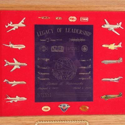 TWA Legacy Plaque/ Pins