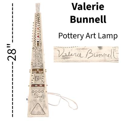 Valerie Bunnell studio art pottery lamp
