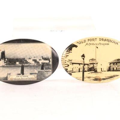 1933 Chicago World's Fair celluloid mirrors