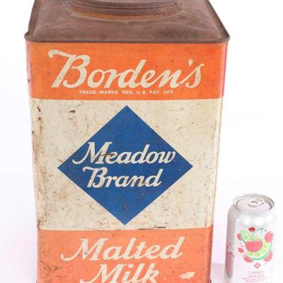 Vtg Borden's tin