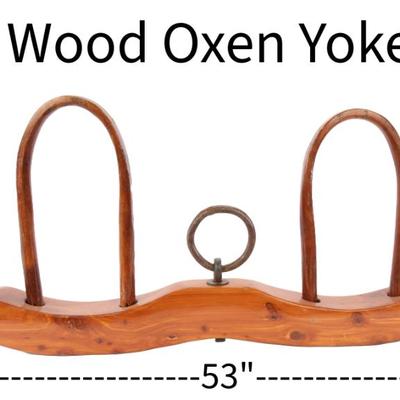 large wooden oxen yoke