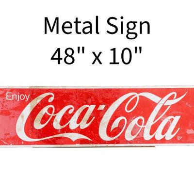 Vtg Coca-Cola Metal sign