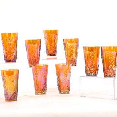 Carnival Glass glasses group