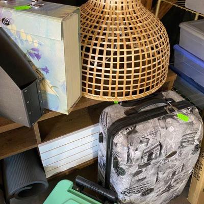 Lamp Shade and Luggage