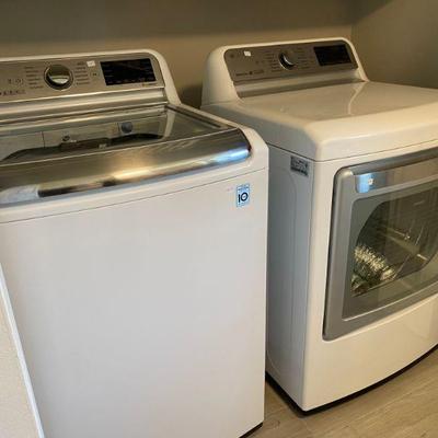LG Direct Drive True Balance washing machine and LG Sensor Electric Dryer