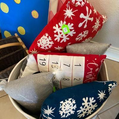 Assortment of Holiday Pillows