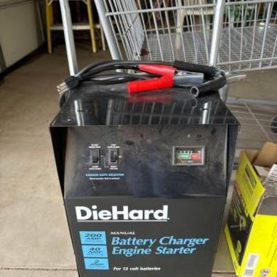 #10020 â€¢ Potable Die Hard Manual Battery Charger Engine Starter
