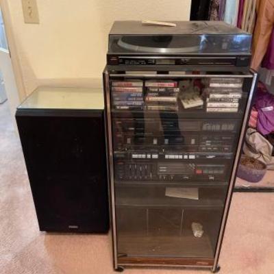#3008 â€¢ Fisher Turntable, Stereo, Cassette Deck & Amplifier
