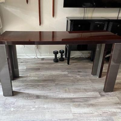 FTK008- Beautiful Wooden Entryway Table With Lacquered Finish
