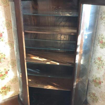 Antique Half Circle China Cabinet