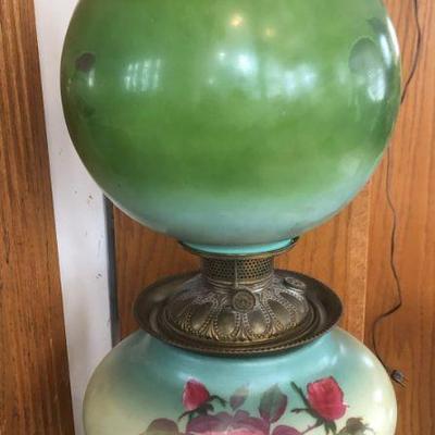 Antique Oil Lamp Side 2
