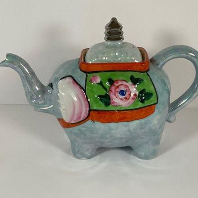 goldcastle Handpainted Elephant Tea Pot