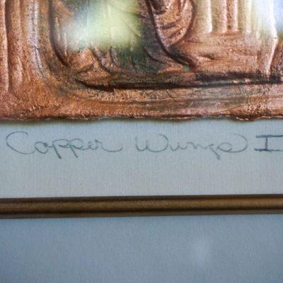 149	B Jones Copper Wings I & II Art	$45.00