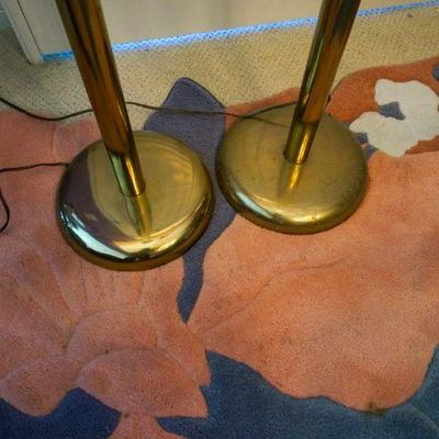 122	2 Art Deco Brass Uplighter Floor Lamps 66