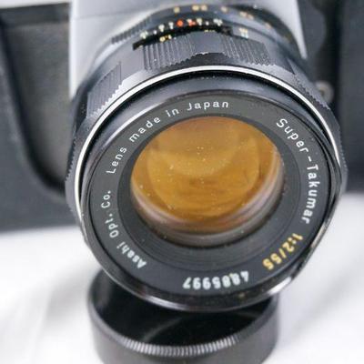 162	Honeywell Pentax SP 500 Film Camera w 2 Lenses	$45.00
