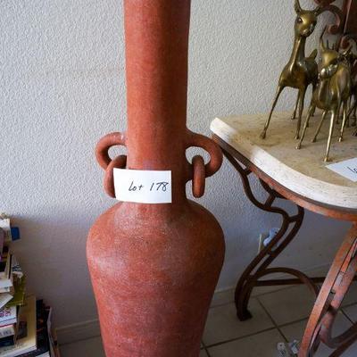 178	4 Ft Tall Terra Cotta Vase	$100.00