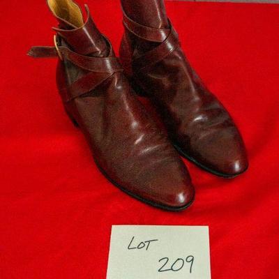 209	Yves Saint Laurant Brown Boots Size 10 & 10 1/2 Intentional Mismatch	$300.00