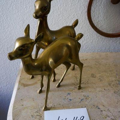 169	2 Brass Deer (Made in Korea)	$40.00