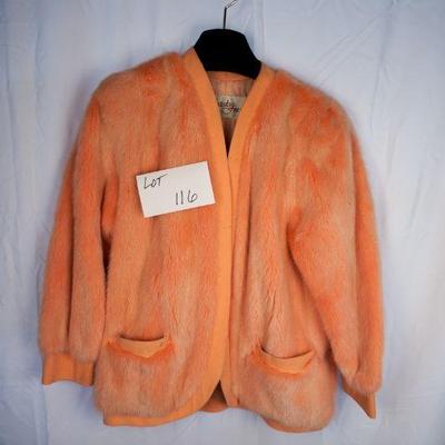 116	Bizakis Peach Fur/Suede Size 12	$120.00