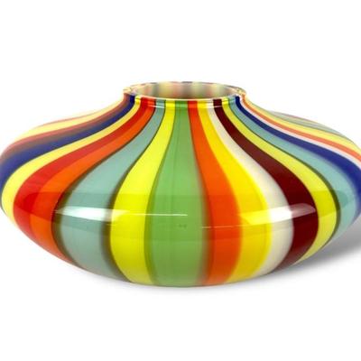 #126 â€¢ Rosenthal Studio Line Multicolor Art Glass Vase
