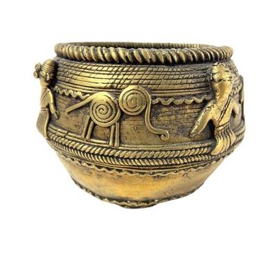 #11 â€¢ Antique Dhokra Art Grain Measuring Bowl - India
