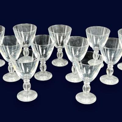 #68 â€¢ Mikasa Crystal Wine Glasses set of 11
