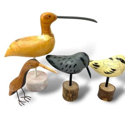 #59 â€¢ Collection of Wooden Shorebirds
