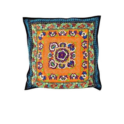 #190 â€¢ Colorful Chinese Embroidered Ethnic Textile Pillow
