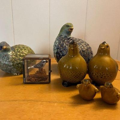 AHT015- Assorted Ceramic Bird Figurines