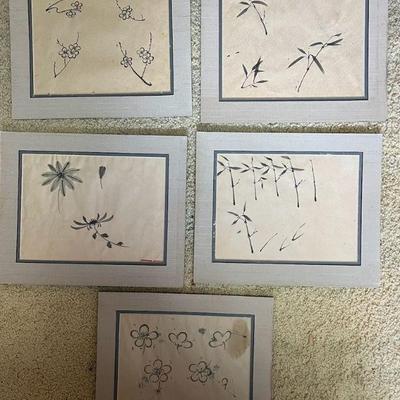 AHT246- Assorted Ink Art On Paper