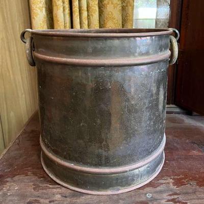 AHT270- Vintage Brass Bucket