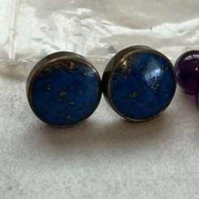 AHT266 Two Pairs Of Lapis Lazuli Earrings & More!