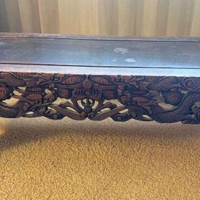 AHT056- Chinese Carved Low Table
