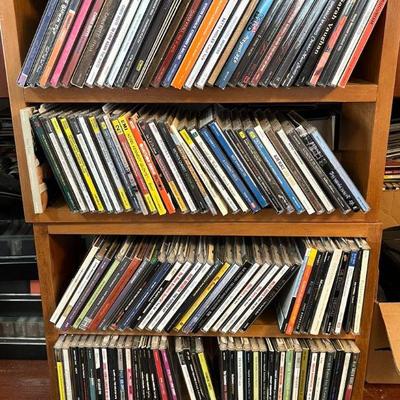 AHT177 Various CD's In Wooden Storage Boxes 
