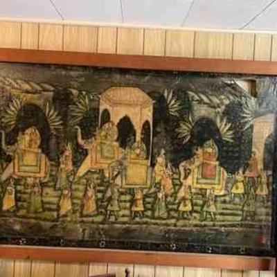 AHT201- Large Framed Traditional Indian Art 