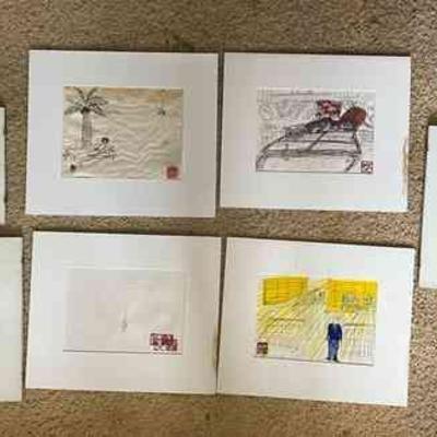 AHT248- Assorted Original Abstract Ink & Pen Artwork