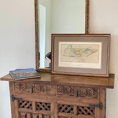 Lot 071-BR1: Spanish Revival Meets the Great State of Tennessee

Features: 
â€¢	The cabinet was purchased by our clients around 1970...