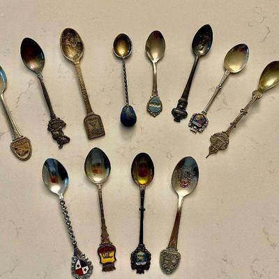Lot 106-K: Commemorative Spoon Lot #2

Description: 
â€¢	 A collection of 12 commemorative spoons. More evidence of a life...