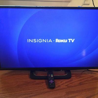Lot 099-O: Insignia-Roku 32â€ LCD TV

Description: 
â€¢	Model NS-32DR420NA16
â€¢	32-inch LCD HDTV with LED backlighting
â€¢	1080p...
