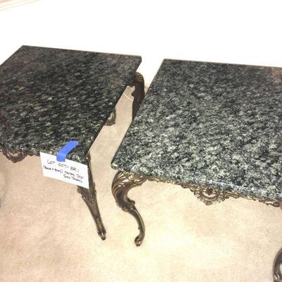 Lot 007-BR1: Marble Side Table Duo #2

Description: 
These elegant tables feature silver-and-black marble slabs with beveled edges...