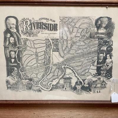 Riverside framed poster 