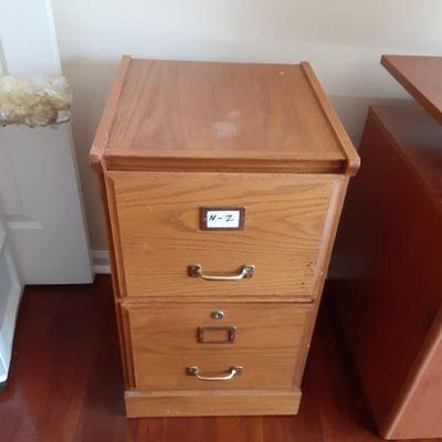 wood 2 drawer filed cabinet
