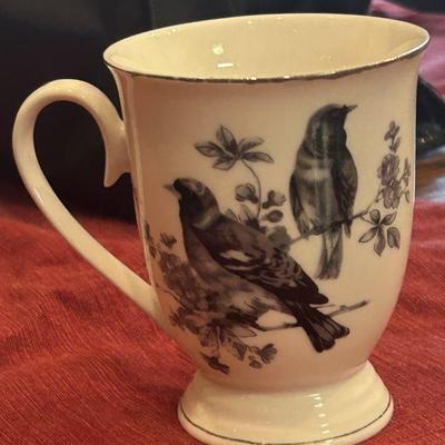 Grace Schmidt Birds and Floral Teacups