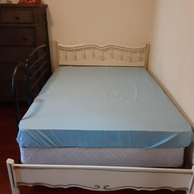 Full bed white frame