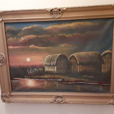 Straw Hut Wall Art