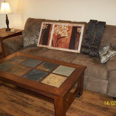 Sofa and matching tables