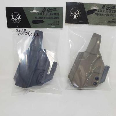 #2236 â€¢ (2) LOA Performance Premium Kydex Holsters
