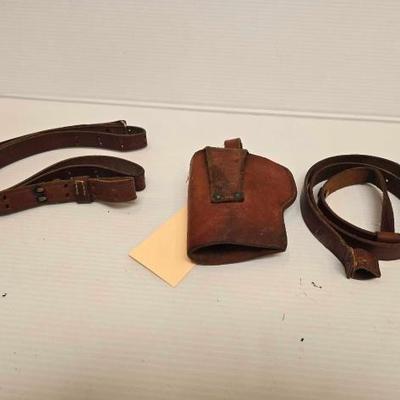 #4032 â€¢ Gun Holster and Leather Straps
